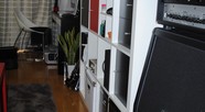 PCデスク & 書籍棚 & ギターアンプ