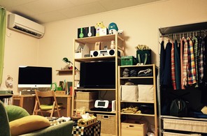 ベッドからの景色