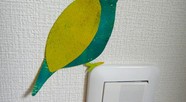 スイッチの端に、1羽